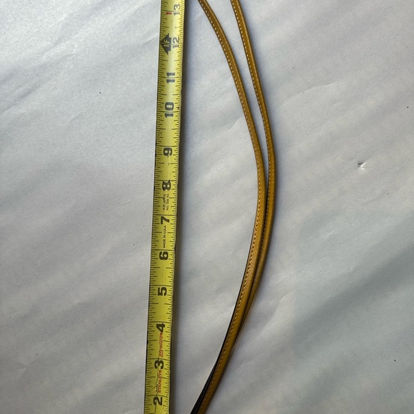 Coach Brown and Yellow Lanyard Card Holder - Picture 3 of 3